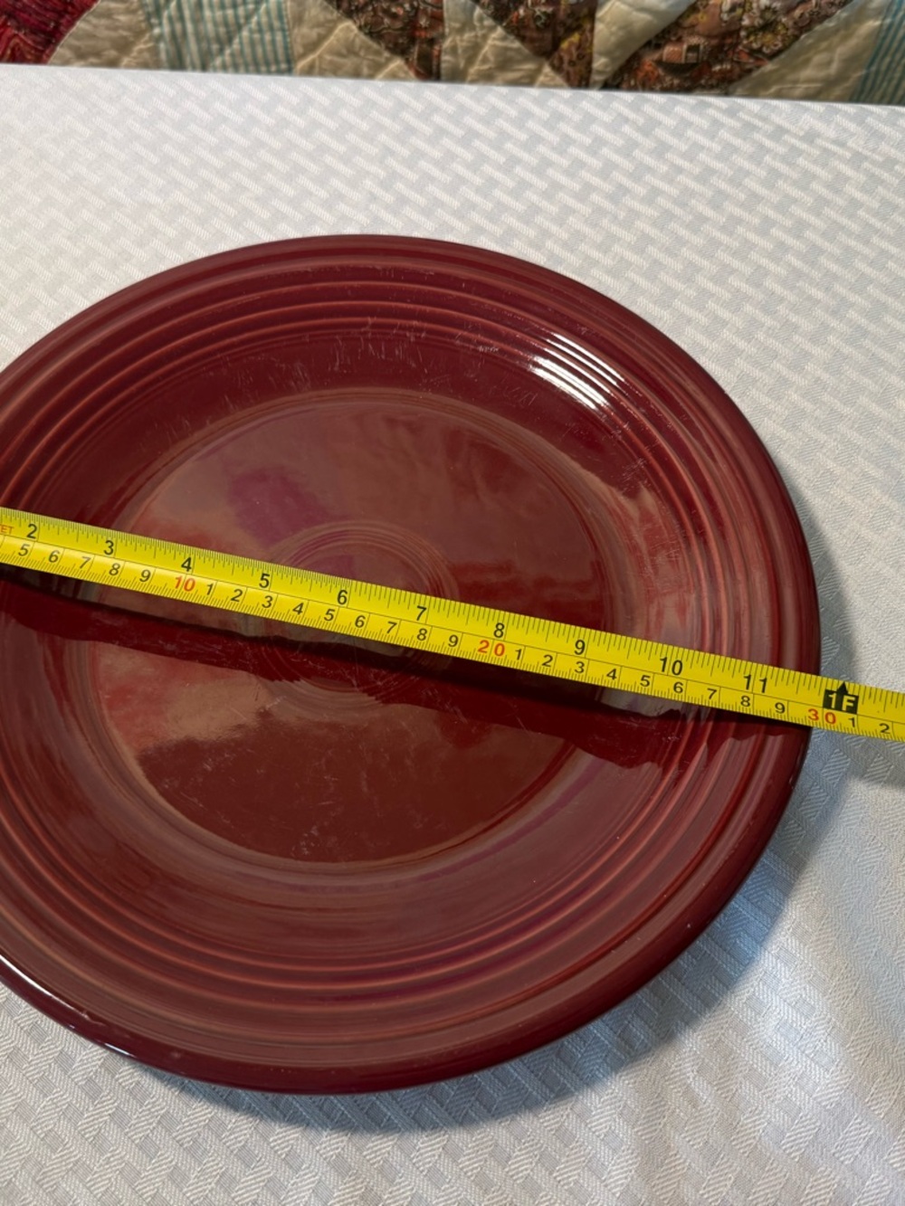 Fiestaware Cinnabar Red Dinner Plate - Picture 2 of 2